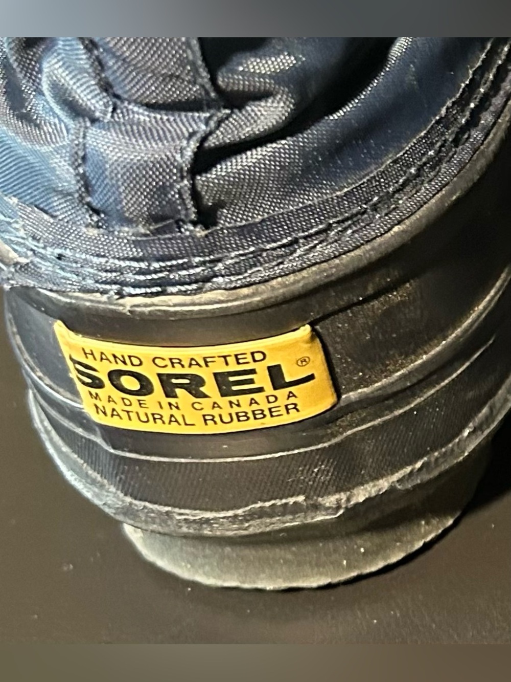 Sorel Snowlion Navy and Tan Women's Winter Boots Size 6 - Picture 8 of 8
